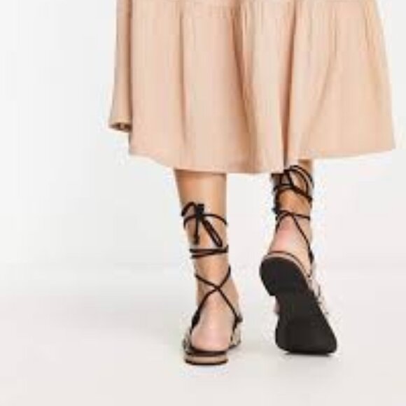 FREE PEOPLE Leather Mantra Mirror Sandals - Picture 5 of 7